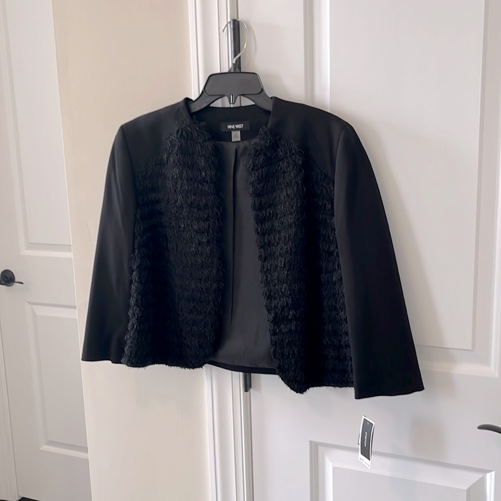 NINE WEST 3/4 Sleeve Black Jacket